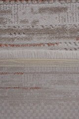 Lizbon 4516 Taba Klasik Yumuşak Dokulu Salon Halısı Kesme Halı