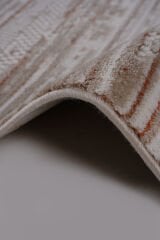 Lizbon 4516 Taba Klasik Yumuşak Dokulu Salon Halısı Kesme Halı