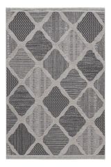 Step 2202 Gri Modern Salon ve Mutfak Halısı Kesme Halı Gri - 100 x 200