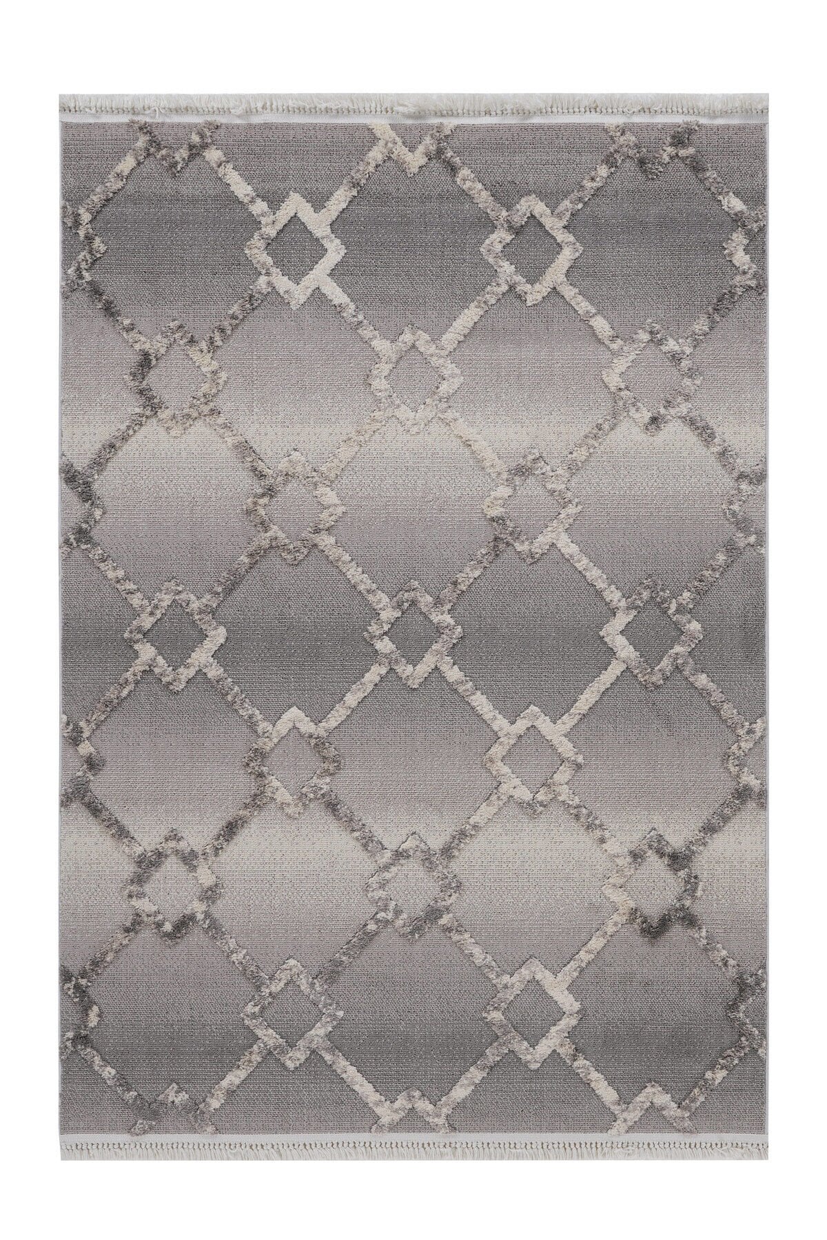 Step 2203 Gri İskandinav Salon Halısı Kesme Halı Gri - 200 x 300