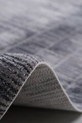 Norm 6217 Gri Modern Salon ve Mutfak Halısı Kesme Halı