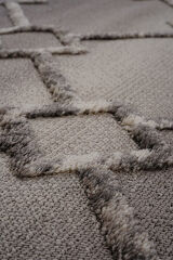 Step 2203 Gri İskandinav Salon Halısı Kesme Halı Gri - 100 x 350