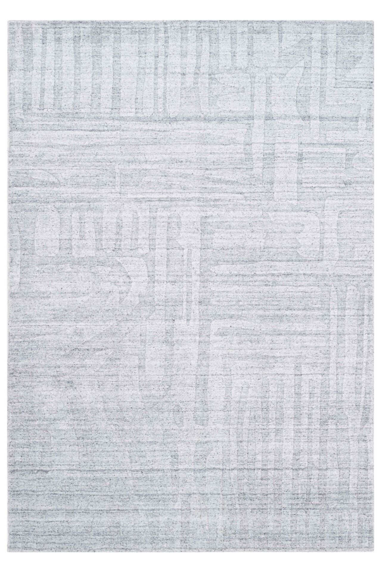 Mao KC 1717 El Dokuma Bambu Halı Gri - 80x300