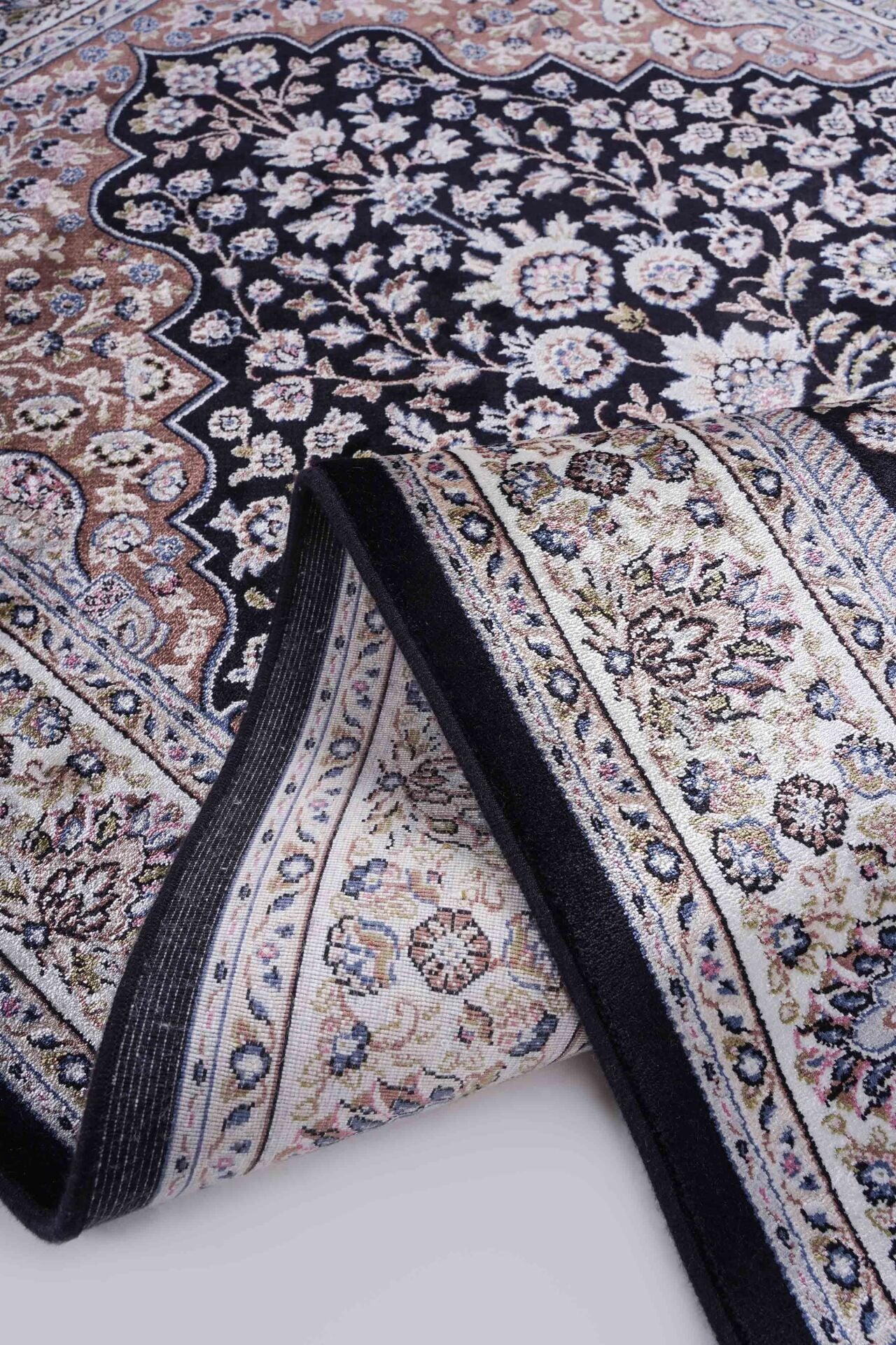 Hereke Serisi SF173A Lüks Bambu Seccade - Lacivert