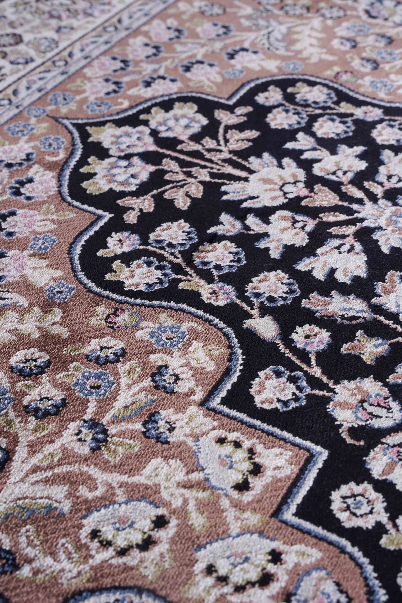 Hereke Serisi SF173A Lüks Bambu Seccade - Lacivert