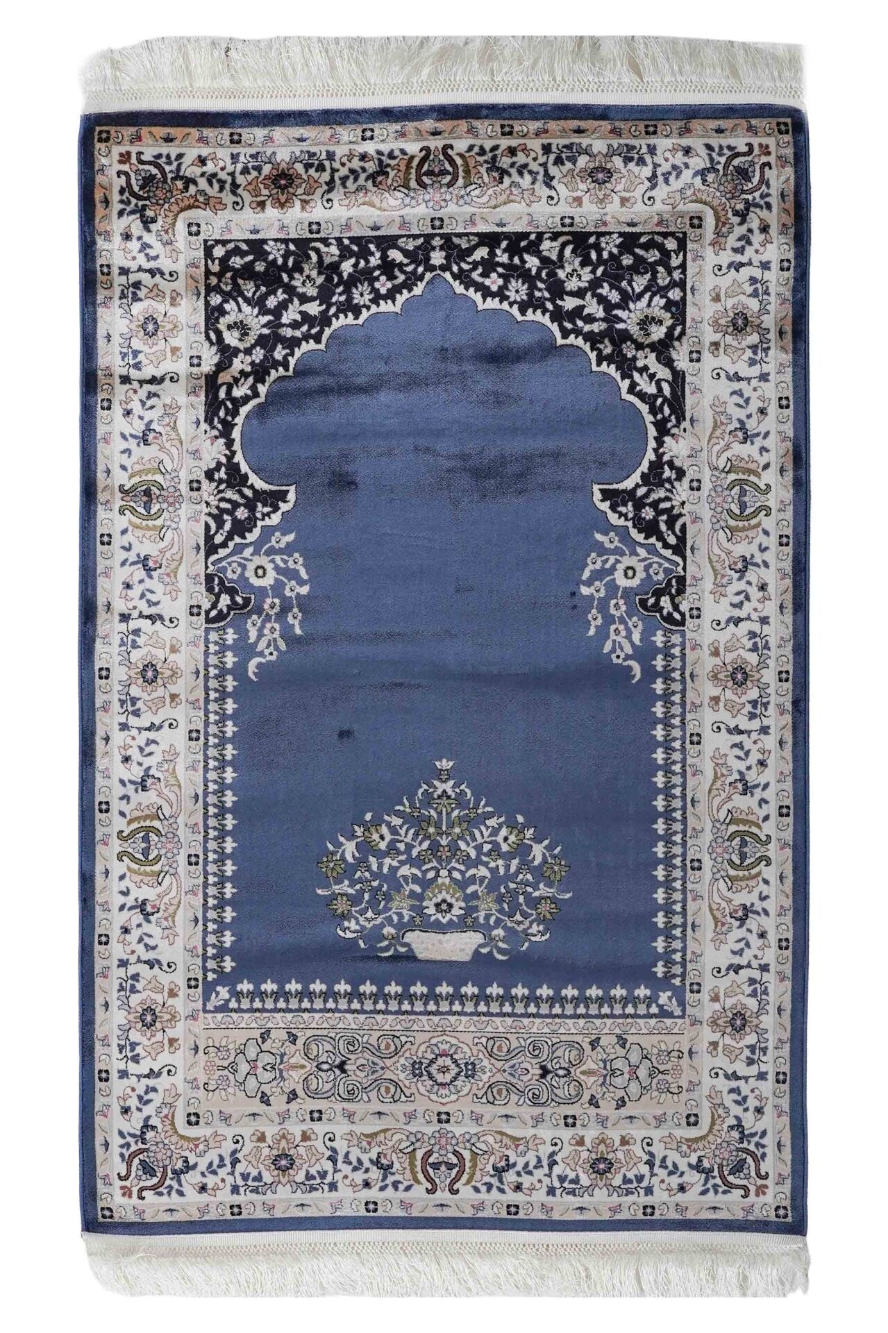 Hereke Serisi SF180A Lüks Bambu Seccade - Mavi