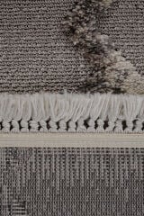 Step 2203 Gri İskandinav Salon Halısı Kesme Halı Gri - 120 x 450