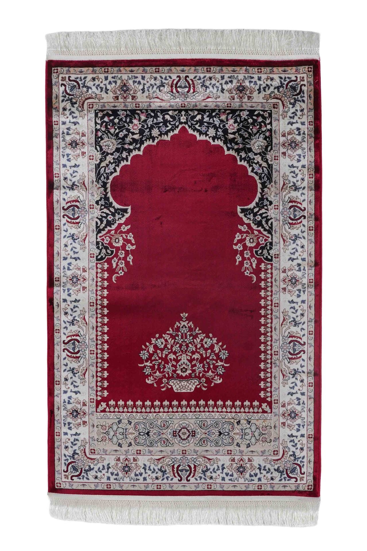 Hereke Serisi SF180A Lüks Bambu Seccade - Kırmızı