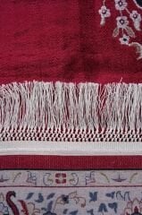 Hereke Serisi SF173A Lüks Bambu Seccade - Kırmızı