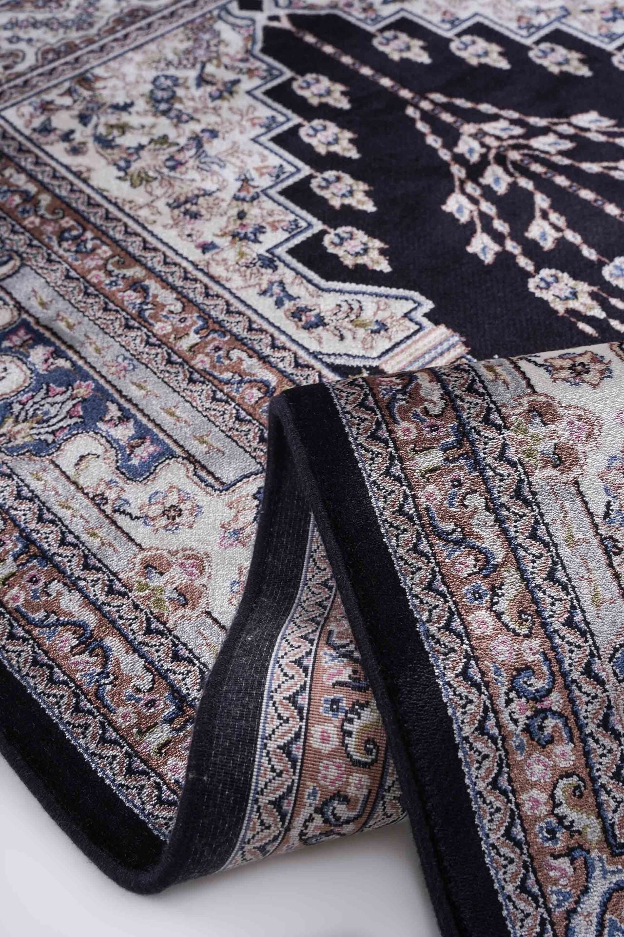 Hereke Serisi SF236A Lüks Bambu Seccade - Lacivert