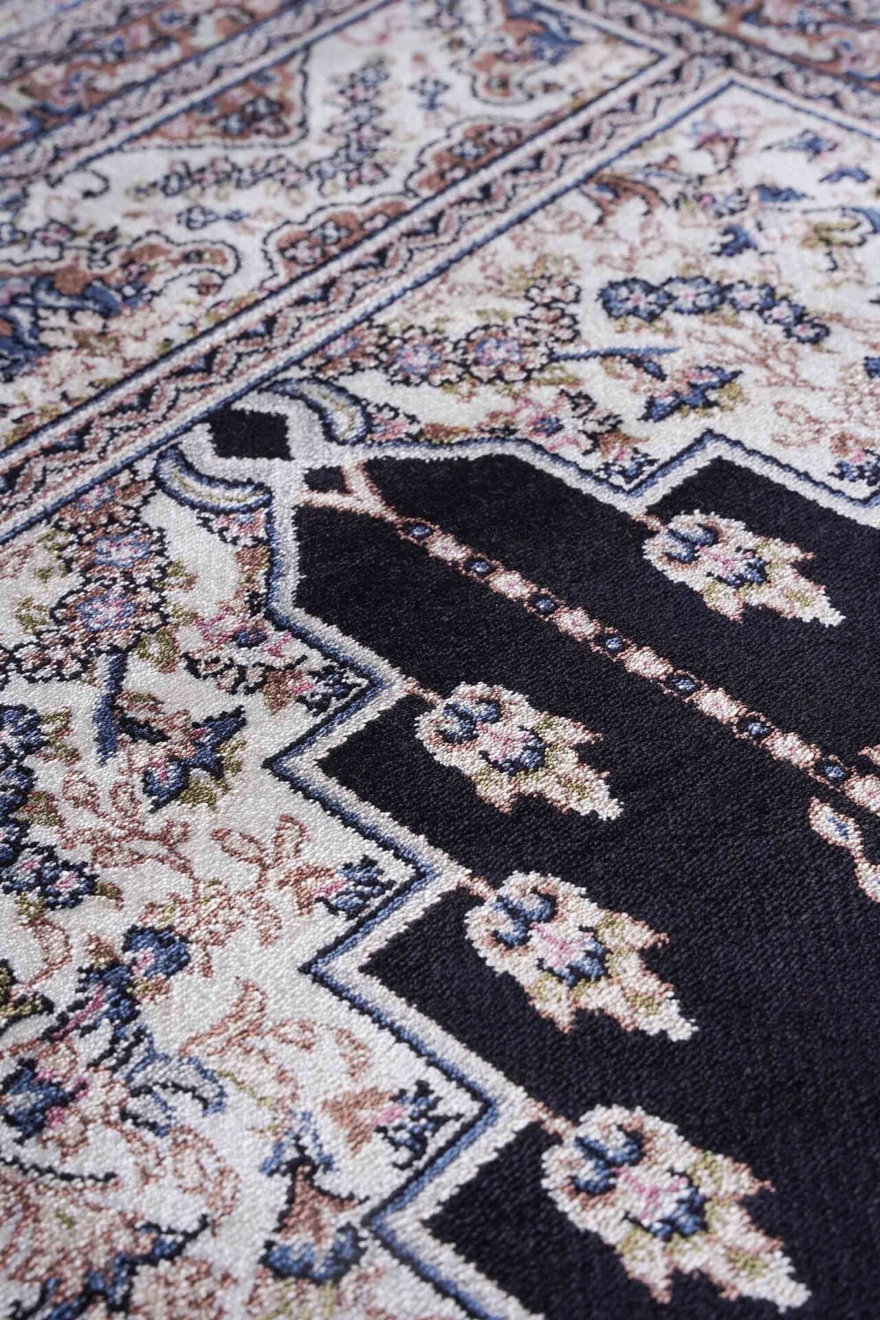 Hereke Serisi SF236A Lüks Bambu Seccade - Lacivert