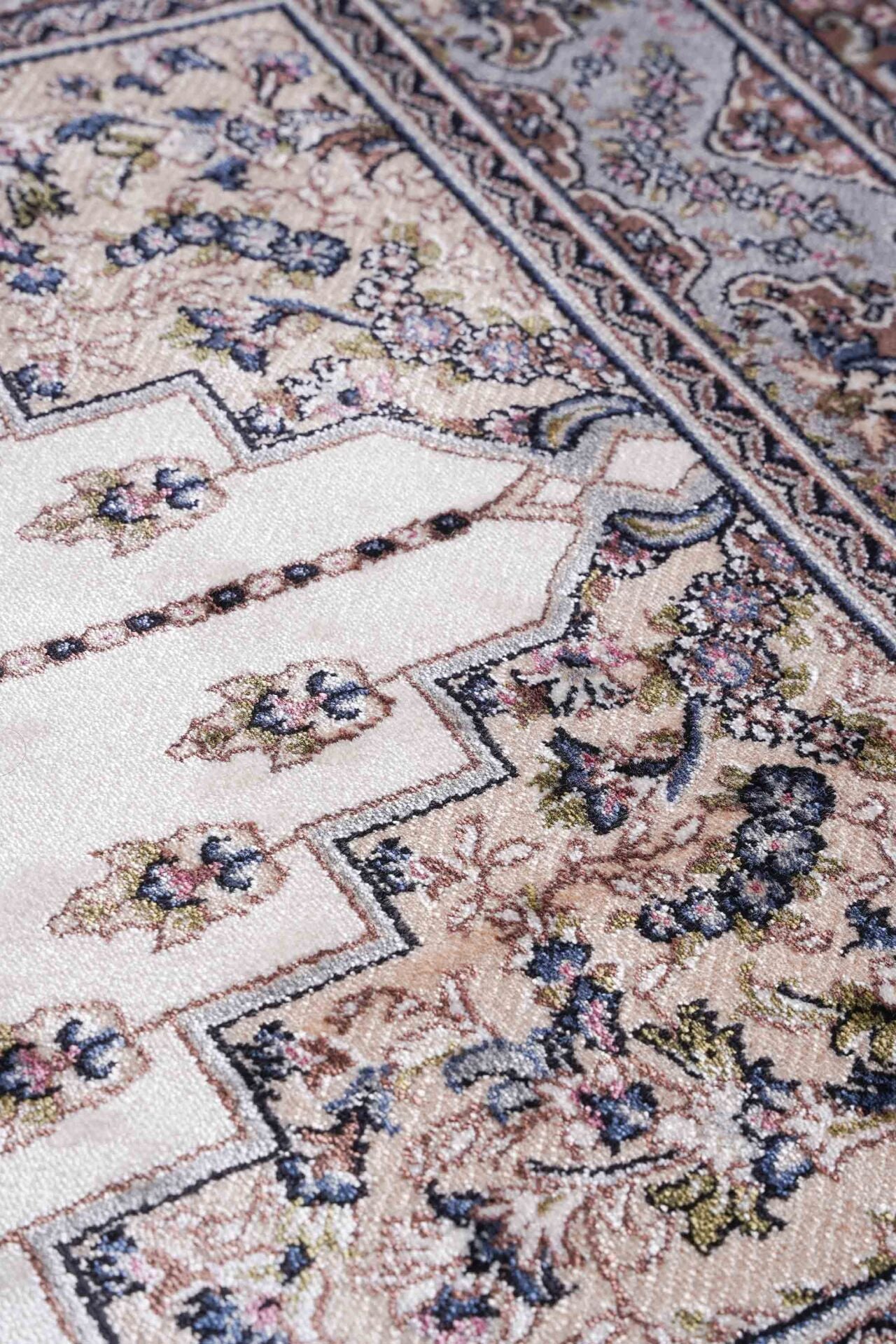 Hereke Serisi SF236A Lüks Bambu Seccade - Krem