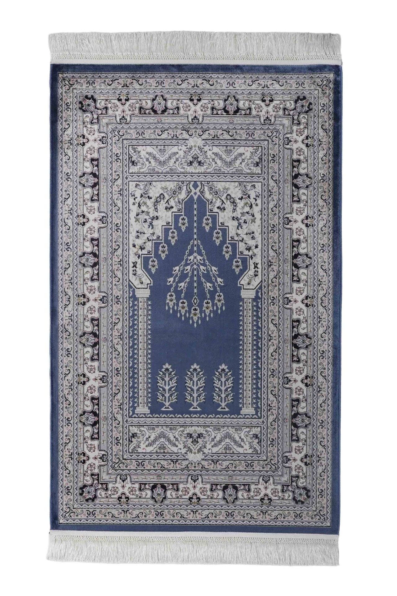 Hereke Serisi SF236A Lüks Bambu Seccade - Mavi