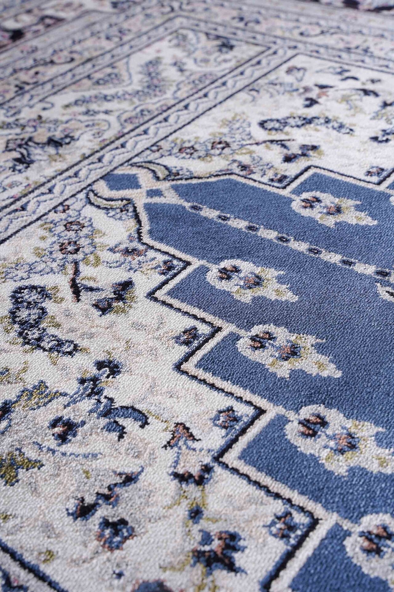 Hereke Serisi SF236A Lüks Bambu Seccade - Mavi