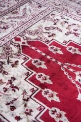 Hereke Serisi SF236A Lüks Bambu Seccade - Kırmızı