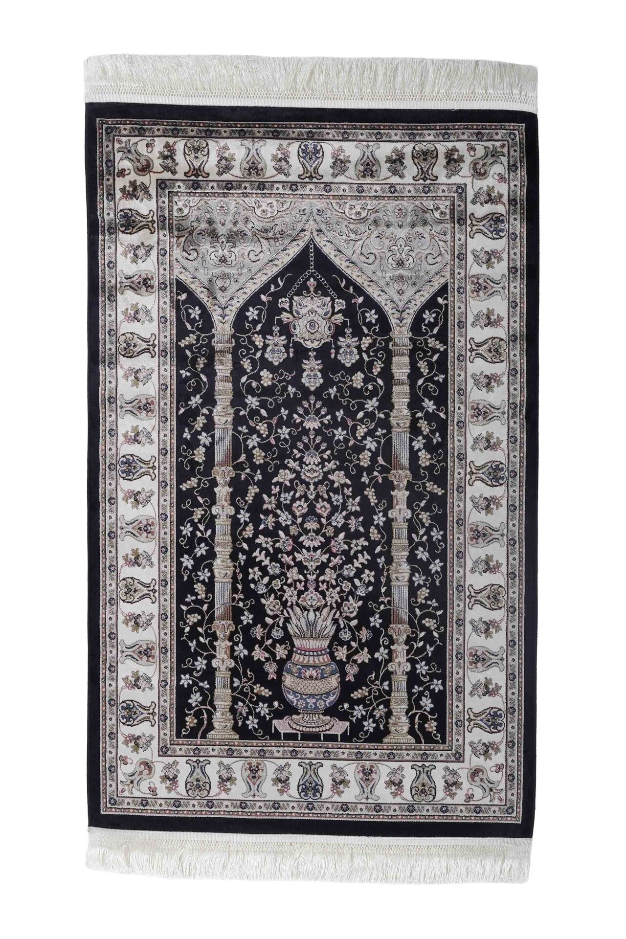 Hereke Serisi SF237A Lüks Bambu Seccade - Lacivert