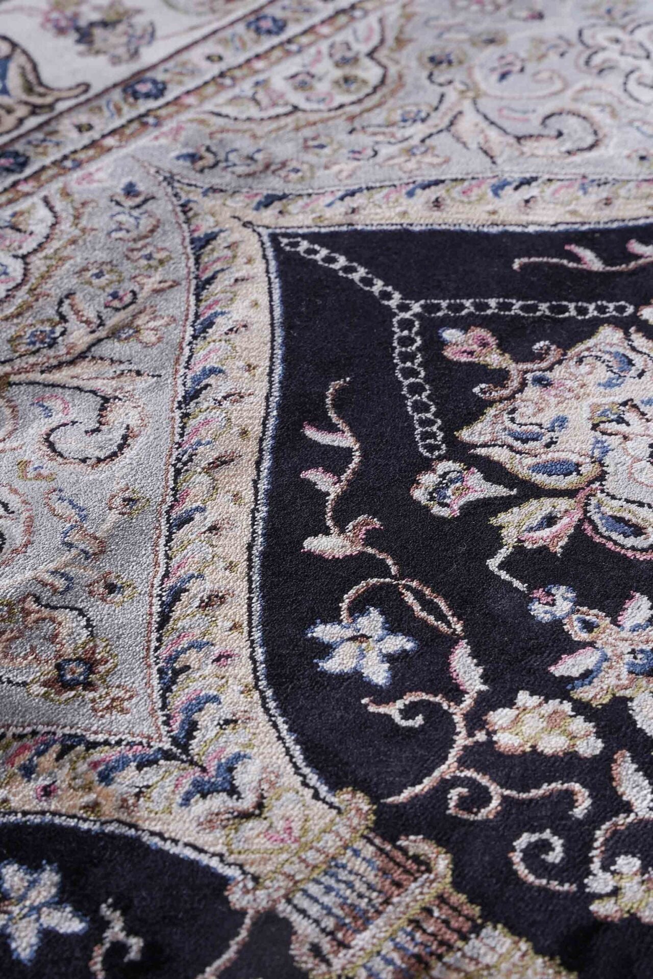 Hereke Serisi SF237A Lüks Bambu Seccade - Lacivert