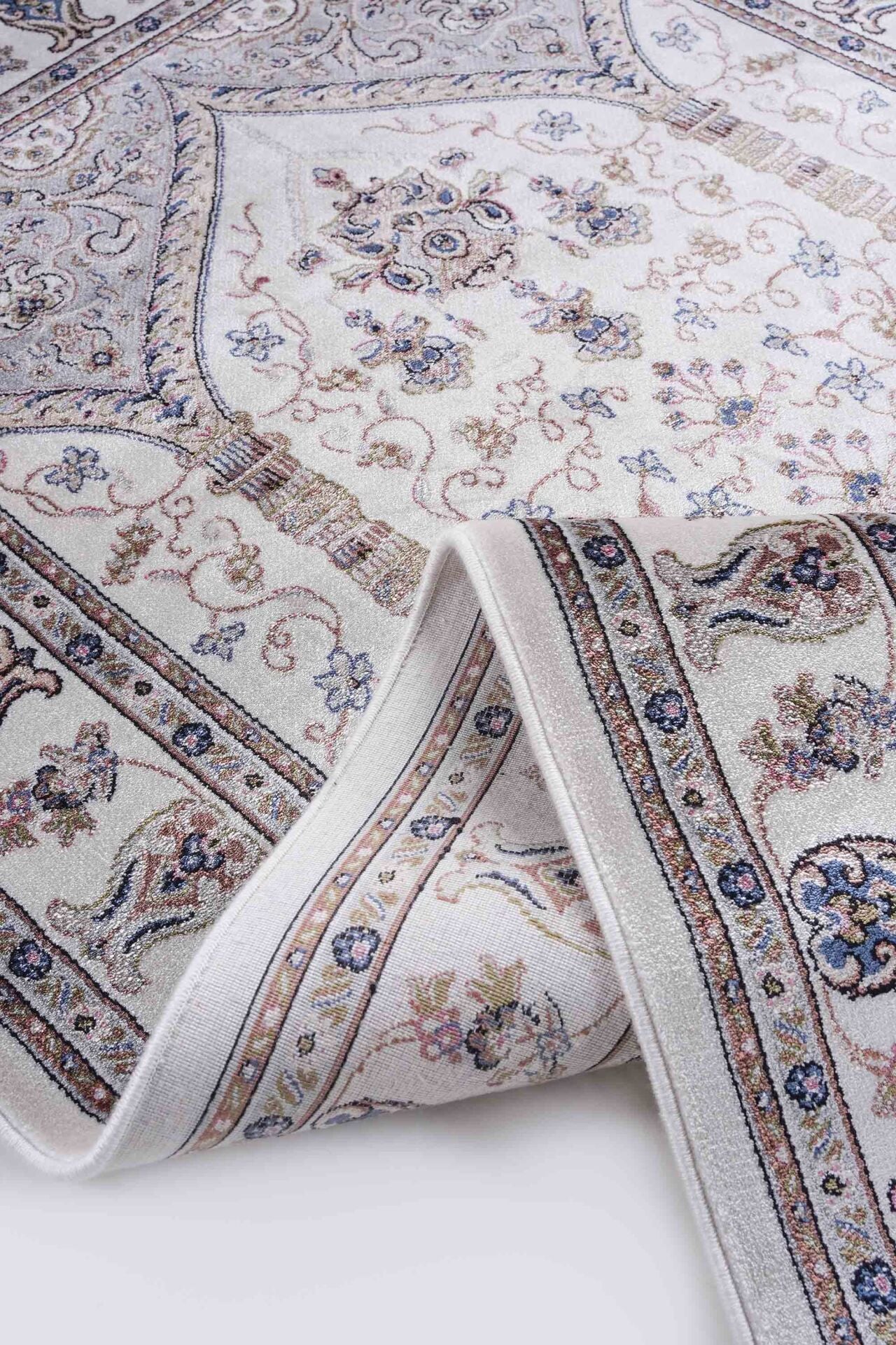 Hereke Serisi SF237A Lüks Bambu Seccade - Krem