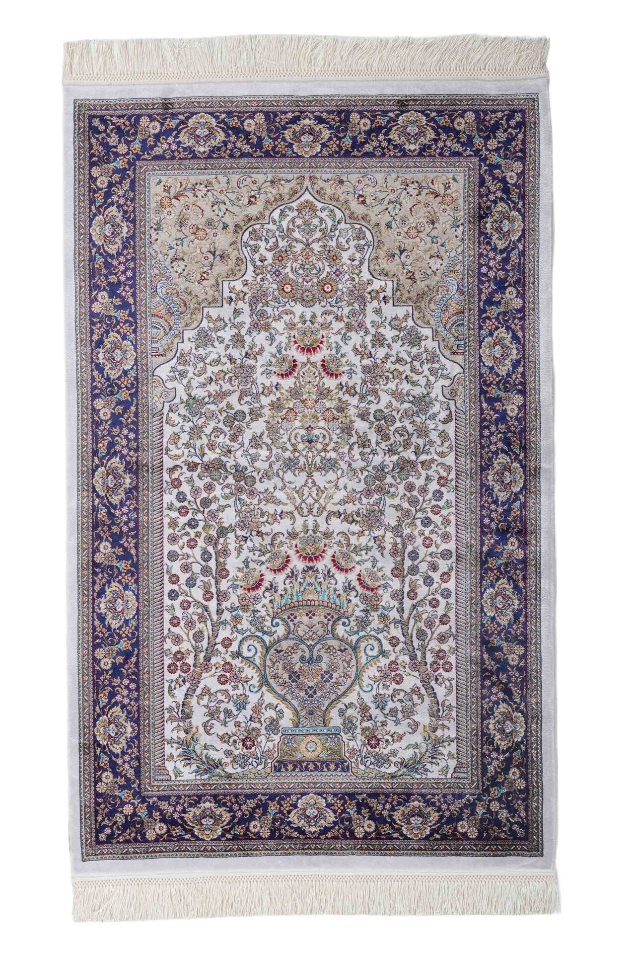 Kumkapı Serisi S818A Lüks Modal Seccade - Krem, Mavi