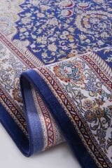 Kumkapı Serisi S818A Lüks Modal Seccade - Mavi, Krem