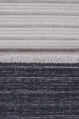 Ravi 1701A Beyaz Kaymaz Taban Yıkanabilir Yumuşak Dokulu Kilim