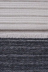 Ravi 1701A Beyaz Kaymaz Taban Yıkanabilir Yumuşak Dokulu Kilim