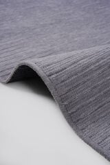 Ravi 1702A Gri Kaymaz Taban Yıkanabilir Yumuşak Dokulu Kilim