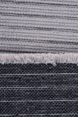 Ravi 1702A Gri Kaymaz Taban Yıkanabilir Yumuşak Dokulu Kilim