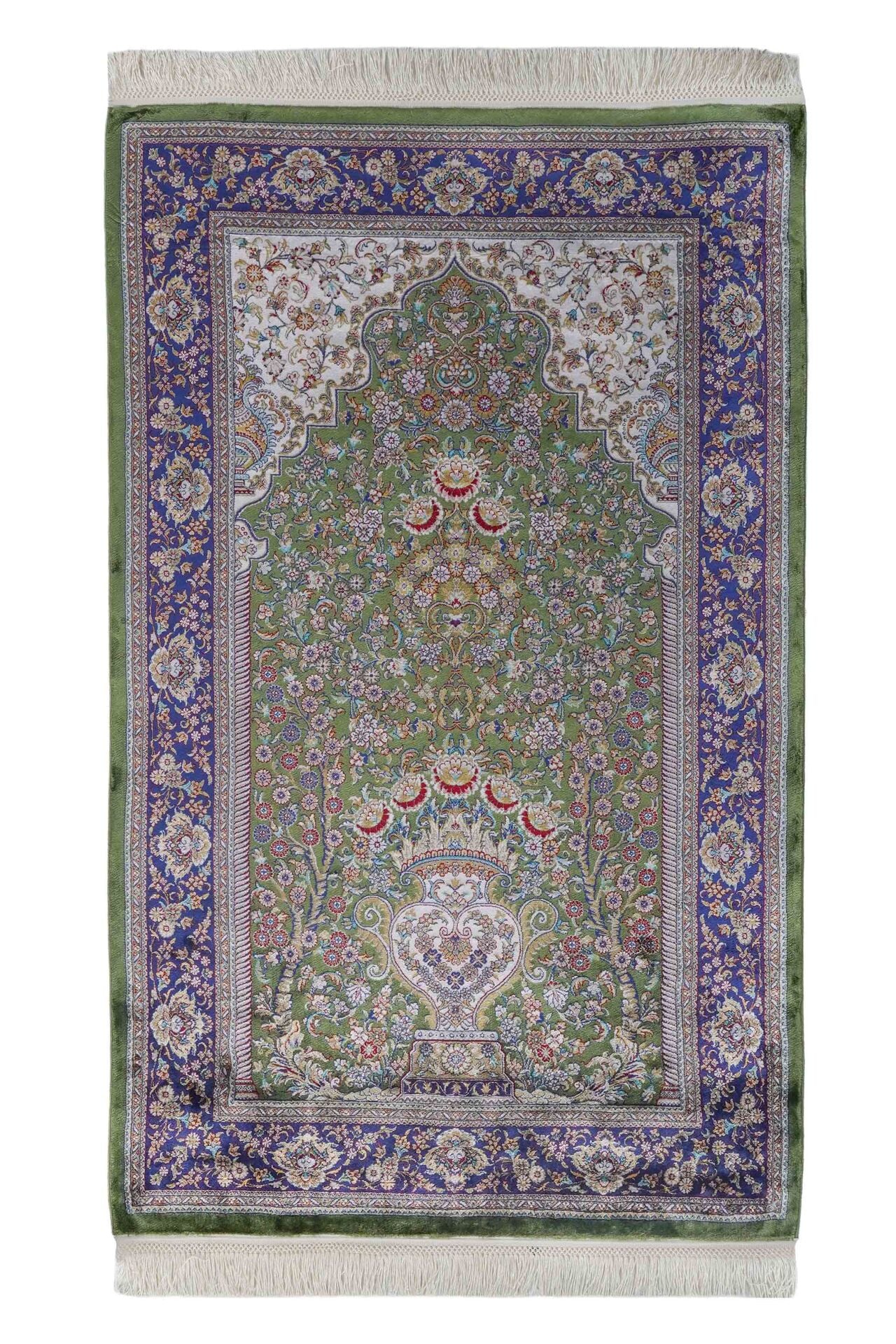 Kumkapı Serisi S818A Lüks Modal Seccade - Yeşil, Koyu Mavi