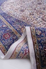 Kumkapı Serisi S163A Lüks Modal Seccade - Krem, Koyu Mavi