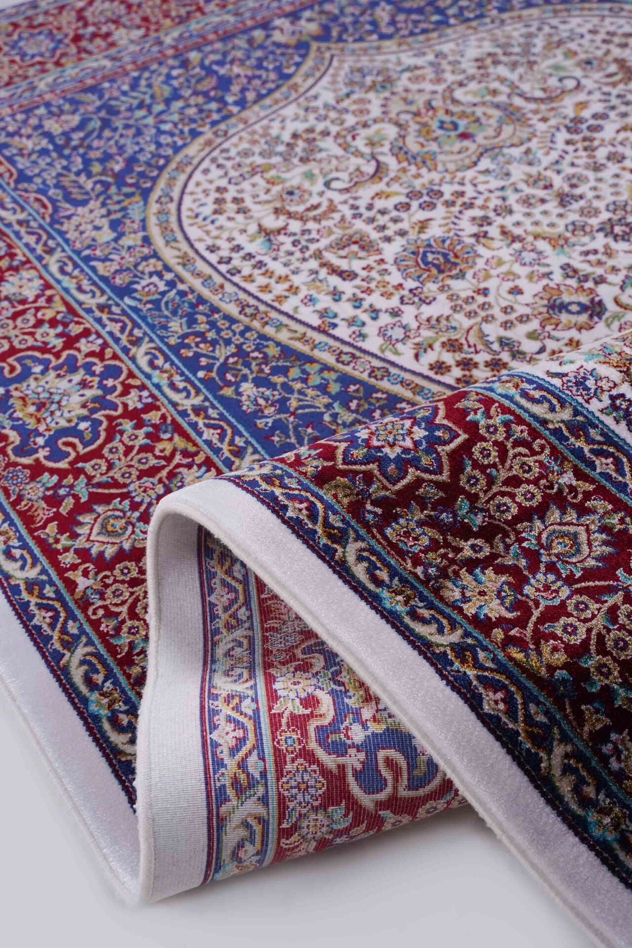 Kumkapı Serisi S163A Lüks Modal Seccade - Krem, Bordo