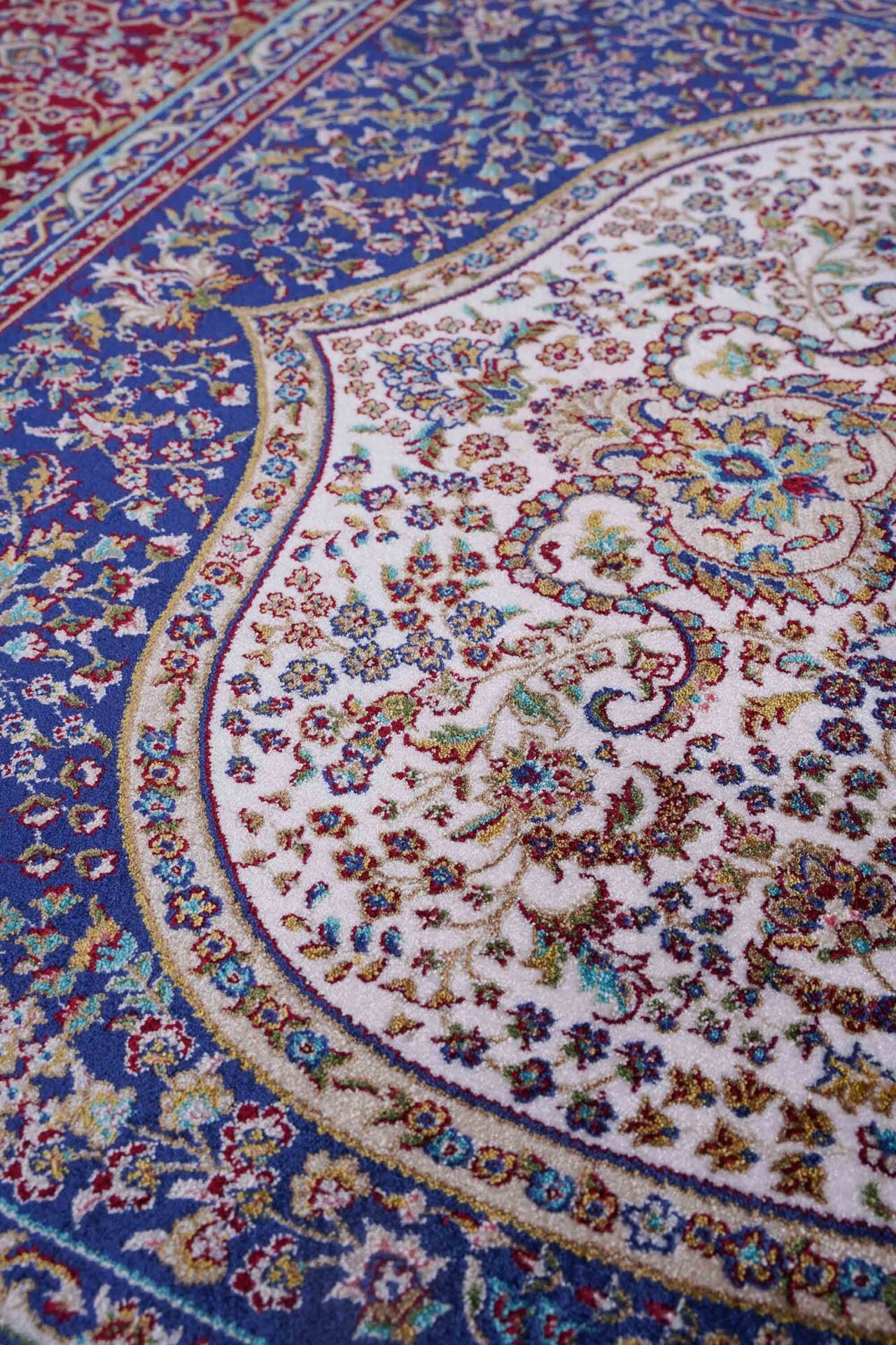 Kumkapı Serisi S163A Lüks Modal Seccade - Krem, Bordo