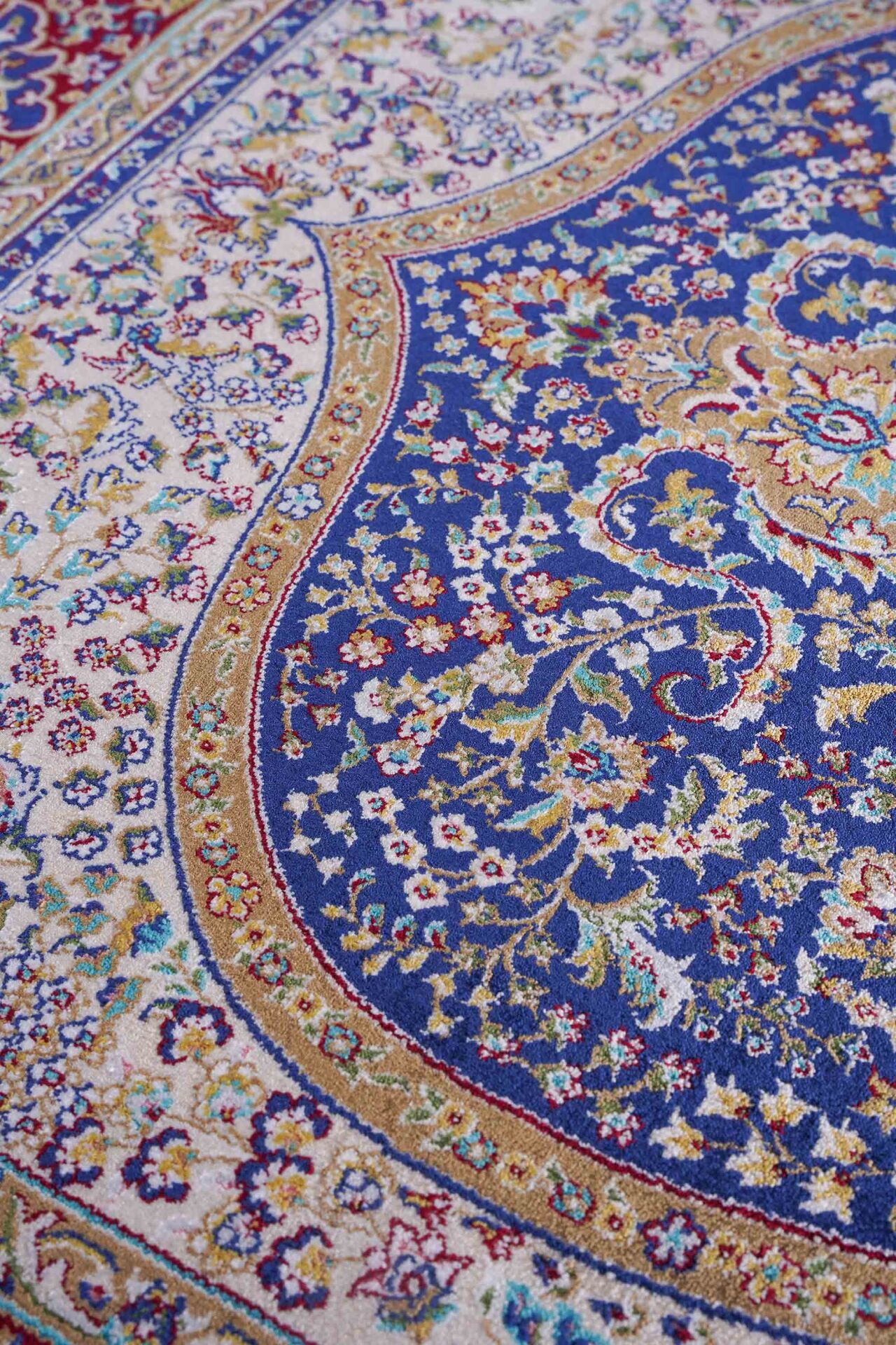 Kumkapı Serisi S163A Lüks Modal Seccade - Mavi, Bordo