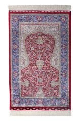Kumkapı Serisi S163A Lüks Modal Seccade - Bordo, Mavi