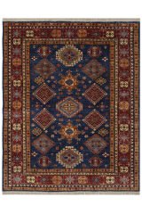 Afgan Şirvan El Dokuma Yün Halı Renkli - 155x192
