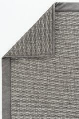Hasel M40 Vizon / Gri Nubuk Bordür Özel Ölçüye Uygun Sisal Halı