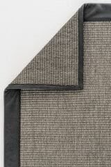 Hasel M710 Vizon / Koyu Gri Nubuk Bordür Özel Ölçüye Uygun Sisal Halı
