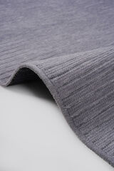 Ravi 1702A Gri Kaymaz Taban Yıkanabilir Yumuşak Dokulu Kilim Gri - 100 x 300