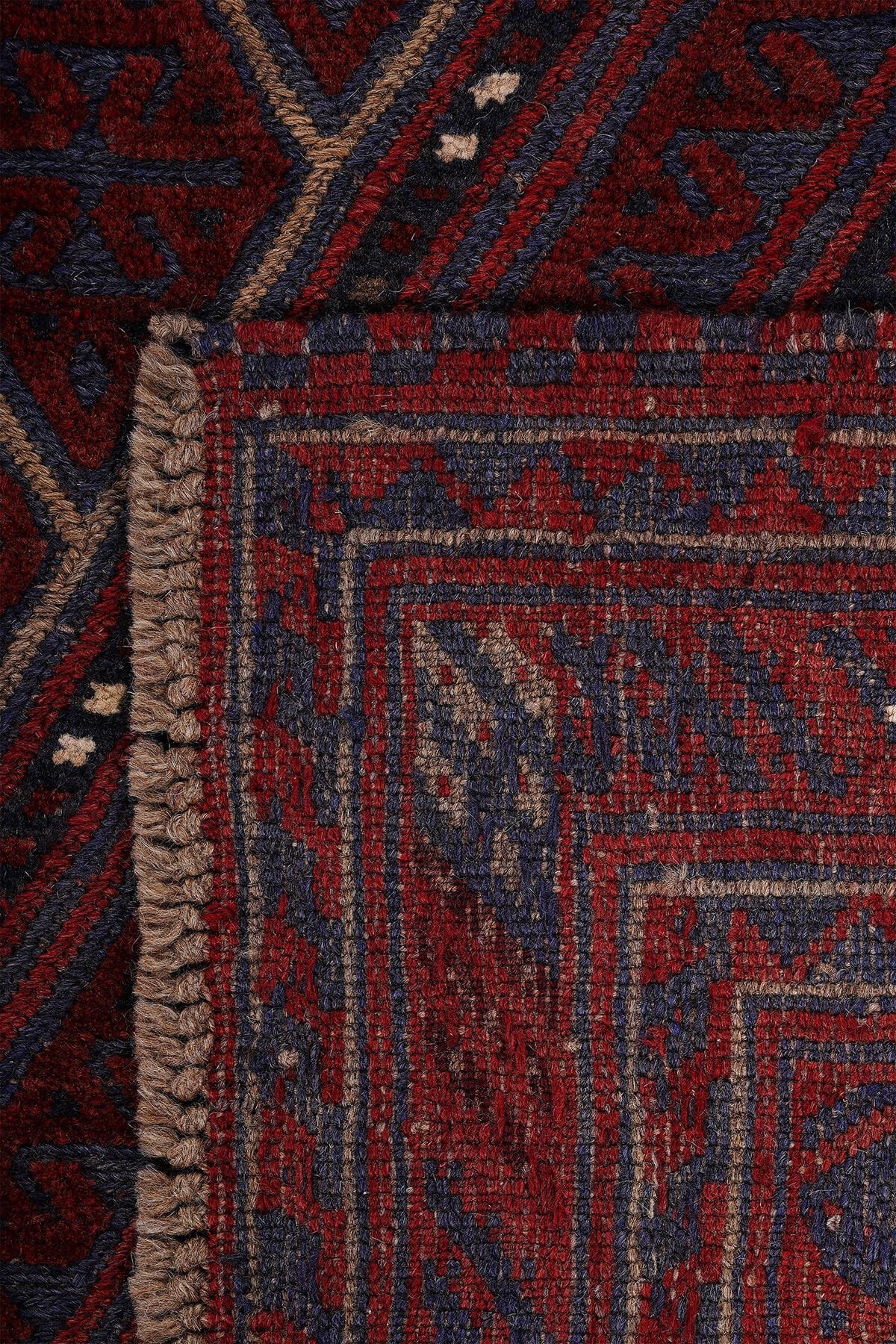 Afgan Berceste El Dokuma Yün Halı