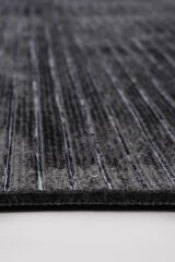 Ravi 1703A Antrasit Kaymaz Taban Yıkanabilir Yumuşak Dokulu Kilim Antrasit - 80 x 150