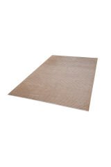 Ravi 1704A Bej Kaymaz Taban Yıkanabilir Yumuşak Dokulu Kilim Bej - 100 x 300