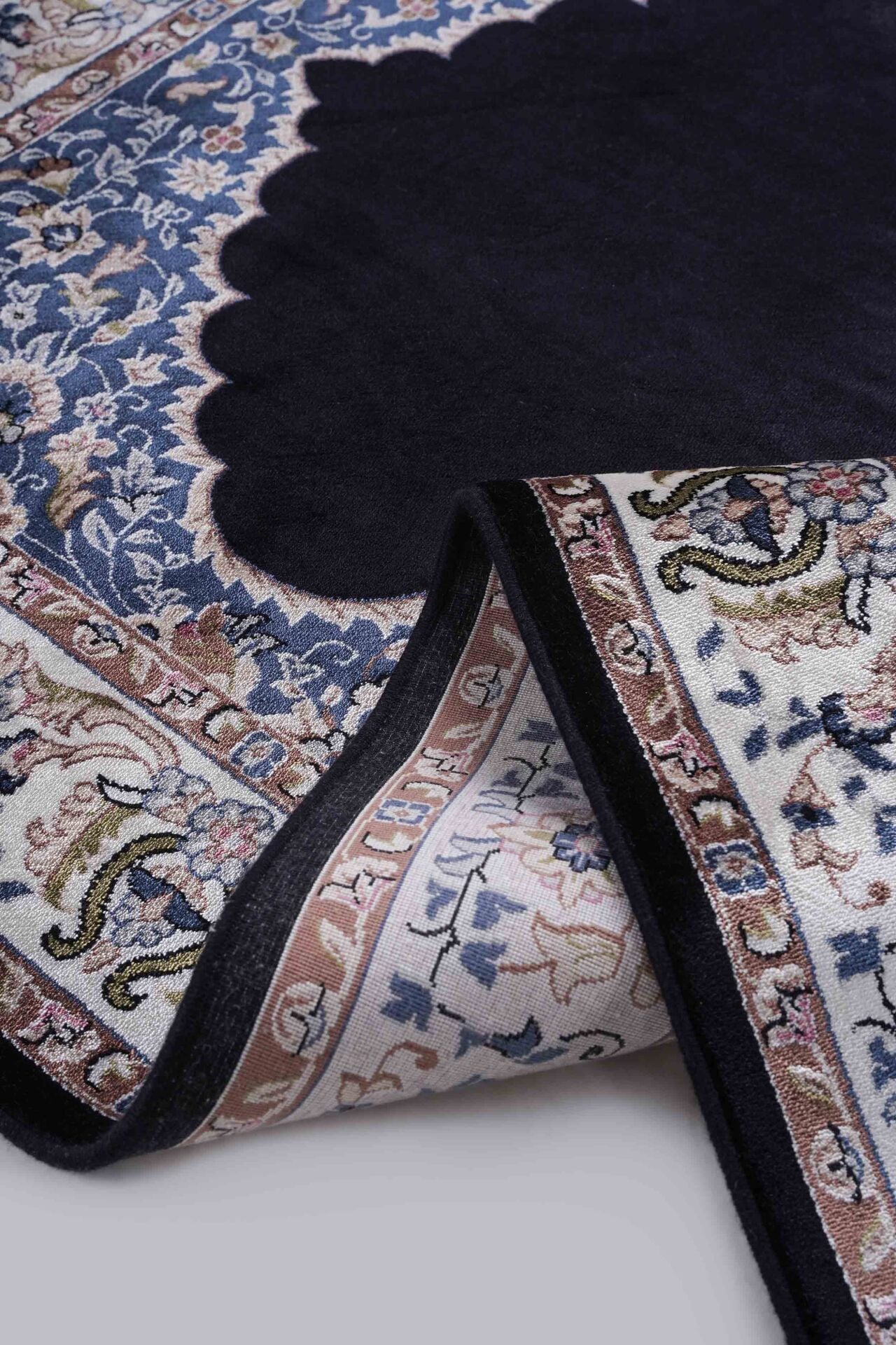 Hereke Serisi SF173A Lüks Bambu Seccade - Lacivert