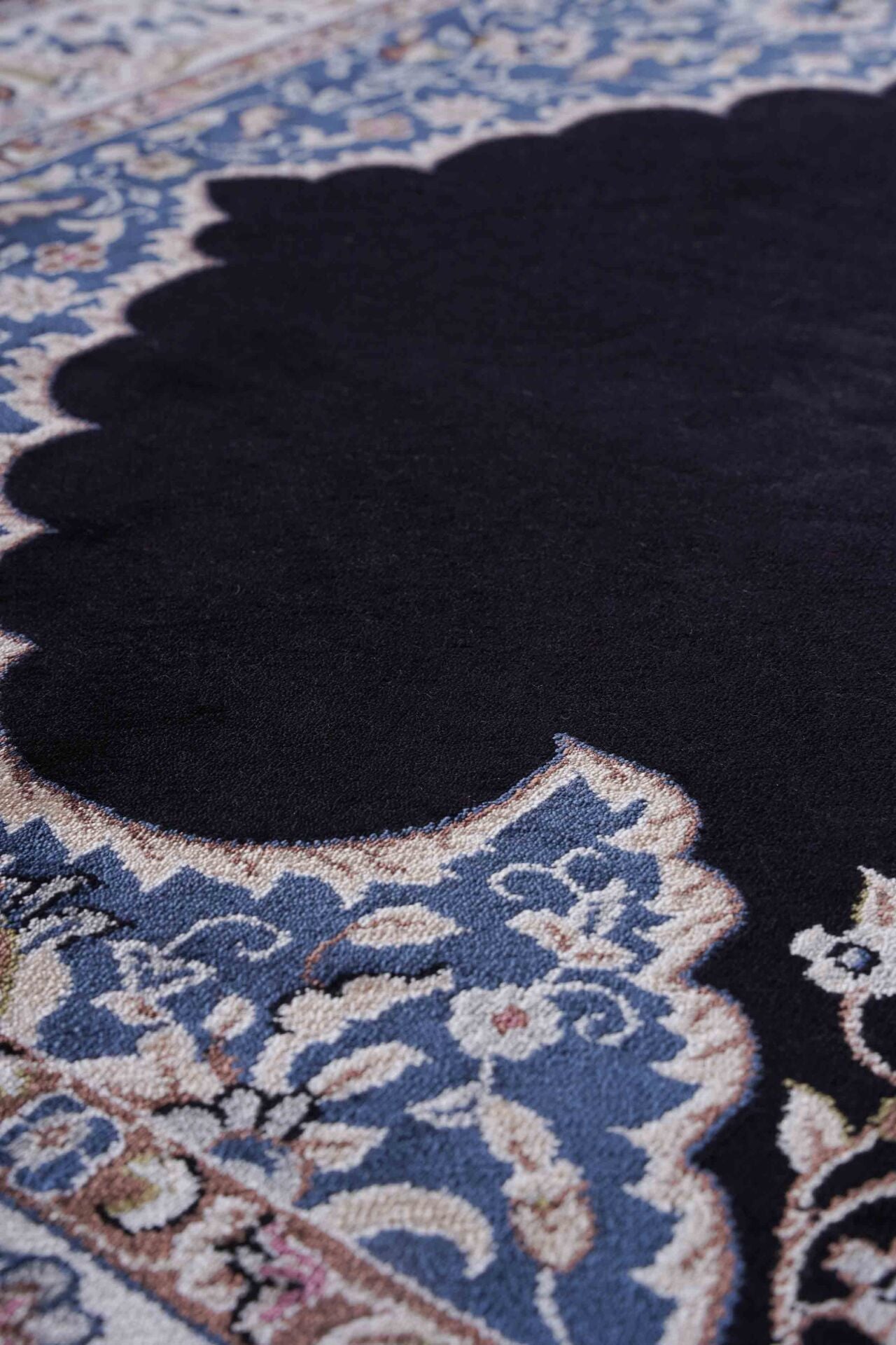 Hereke Serisi SF173A Lüks Bambu Seccade - Lacivert