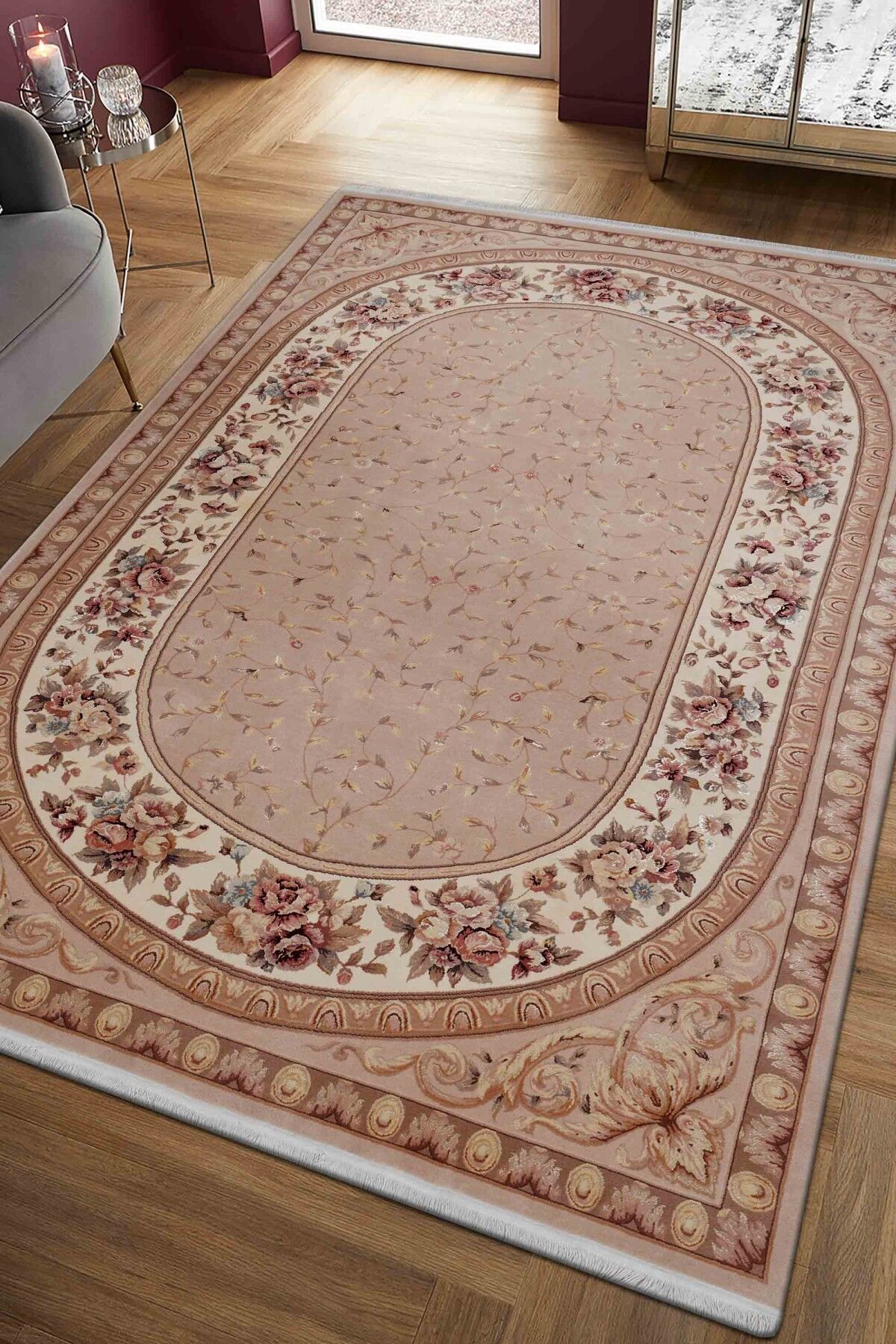 Hek Feshane Bej Klasik El Dokuma Halı