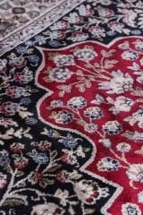 Hereke Serisi SF173A Lüks Bambu Seccade - Kırmızı