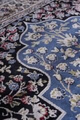 Hereke Serisi SF173A Lüks Bambu Seccade - Mavi