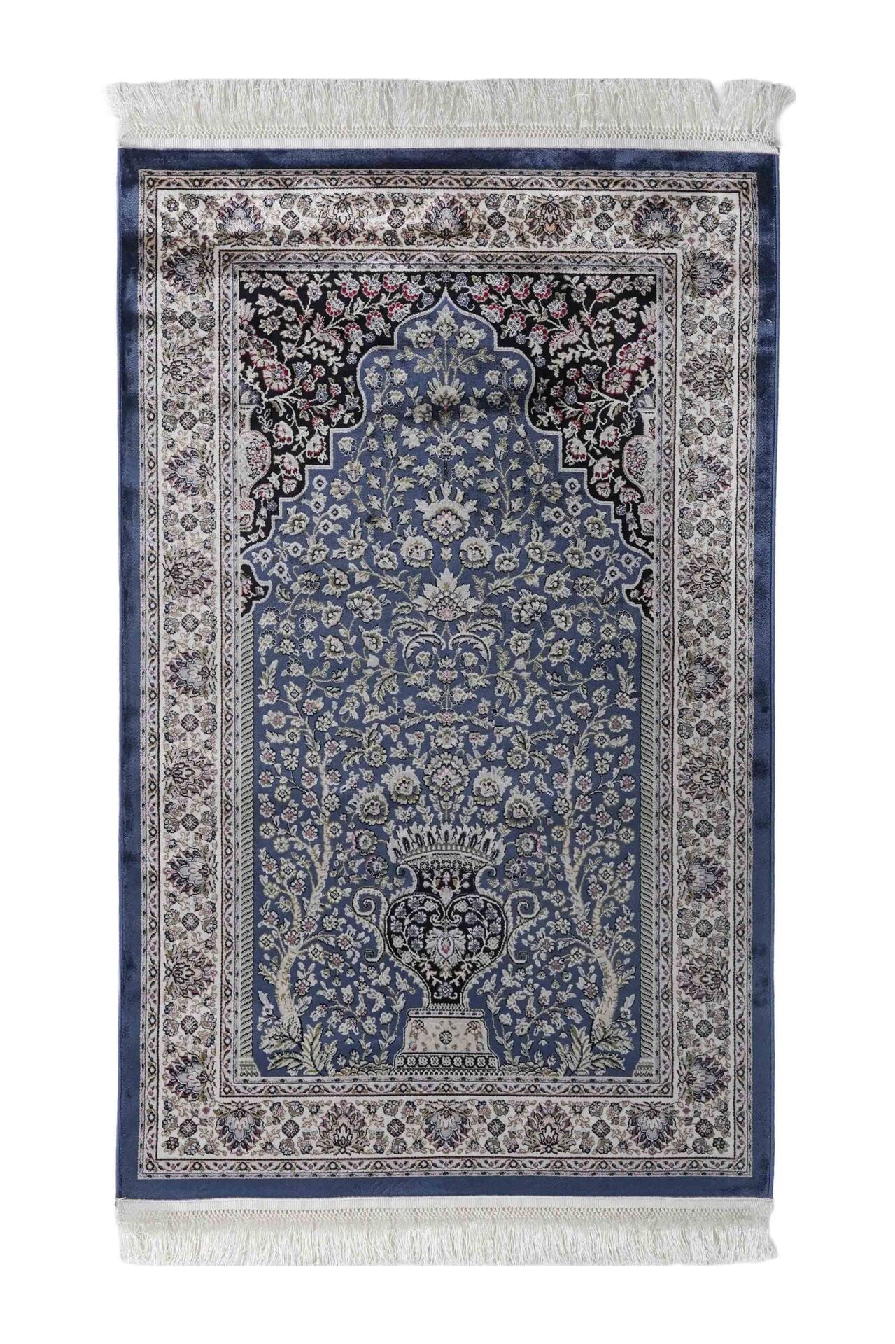 Hereke Serisi SF173A Lüks Bambu Seccade - Mavi