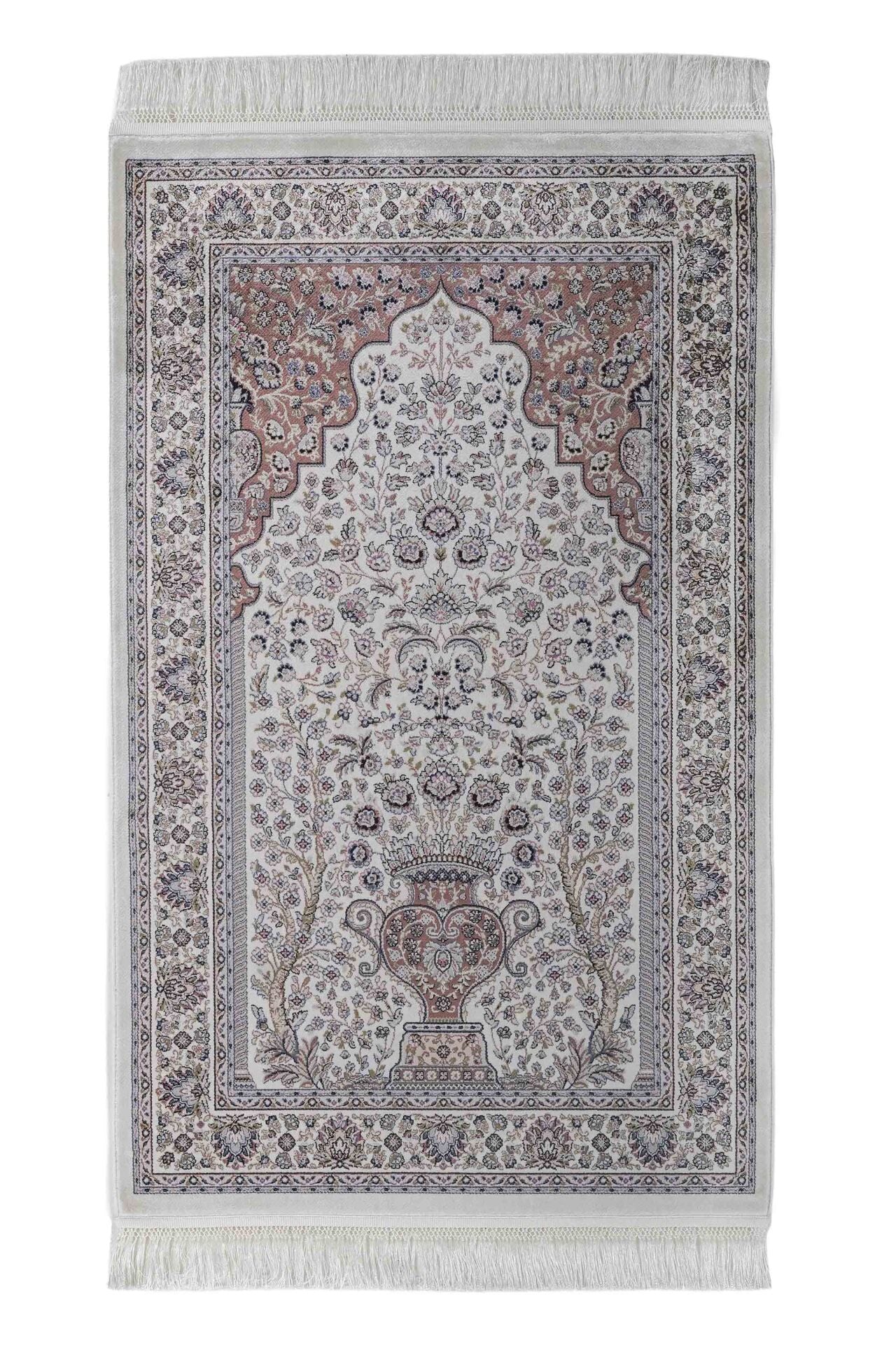 Hereke Serisi SF173A Lüks Bambu Seccade - Krem