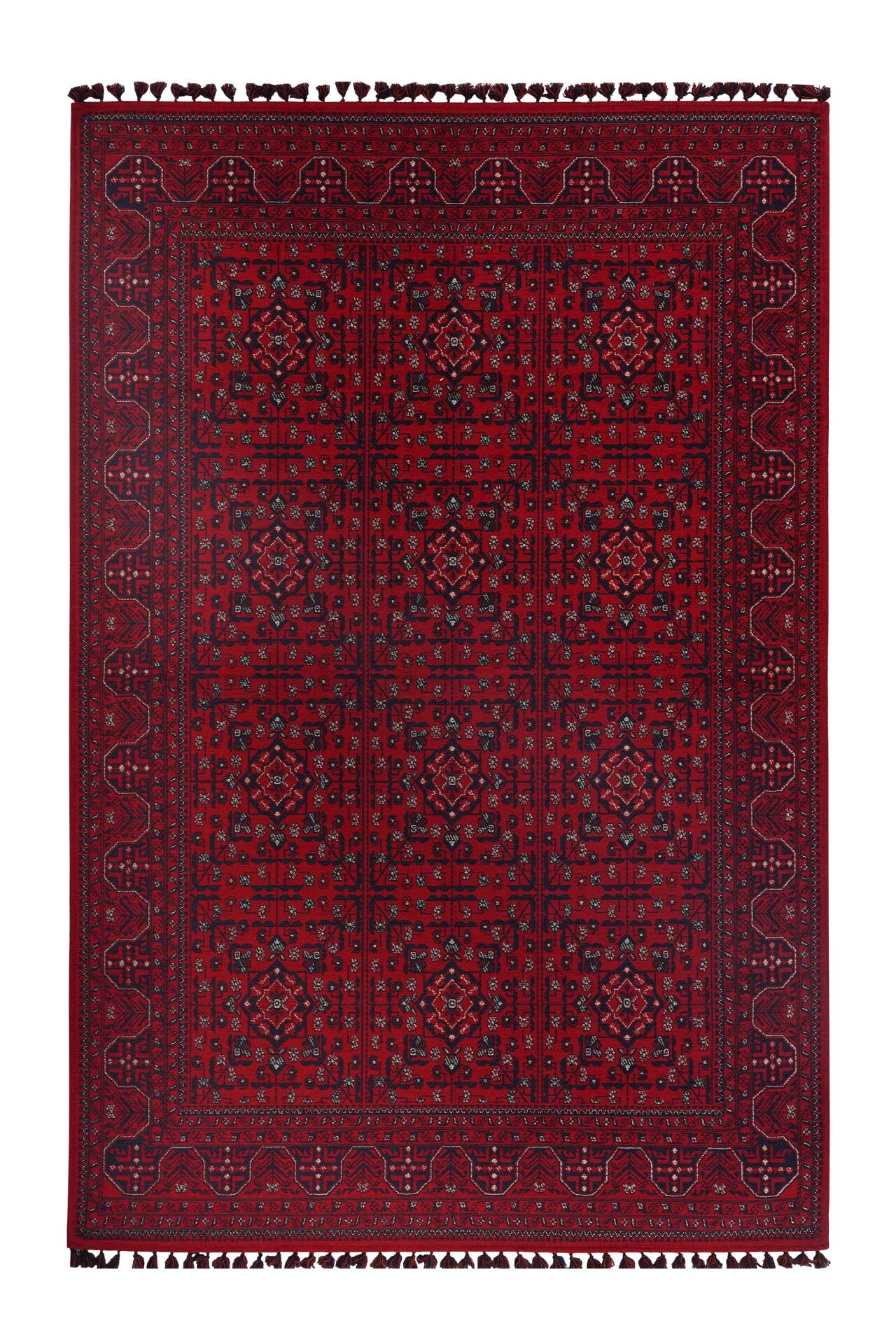 Mira Afgan 8 Kaymaz Tabanlı Yıkanabilir Klasik Kilim