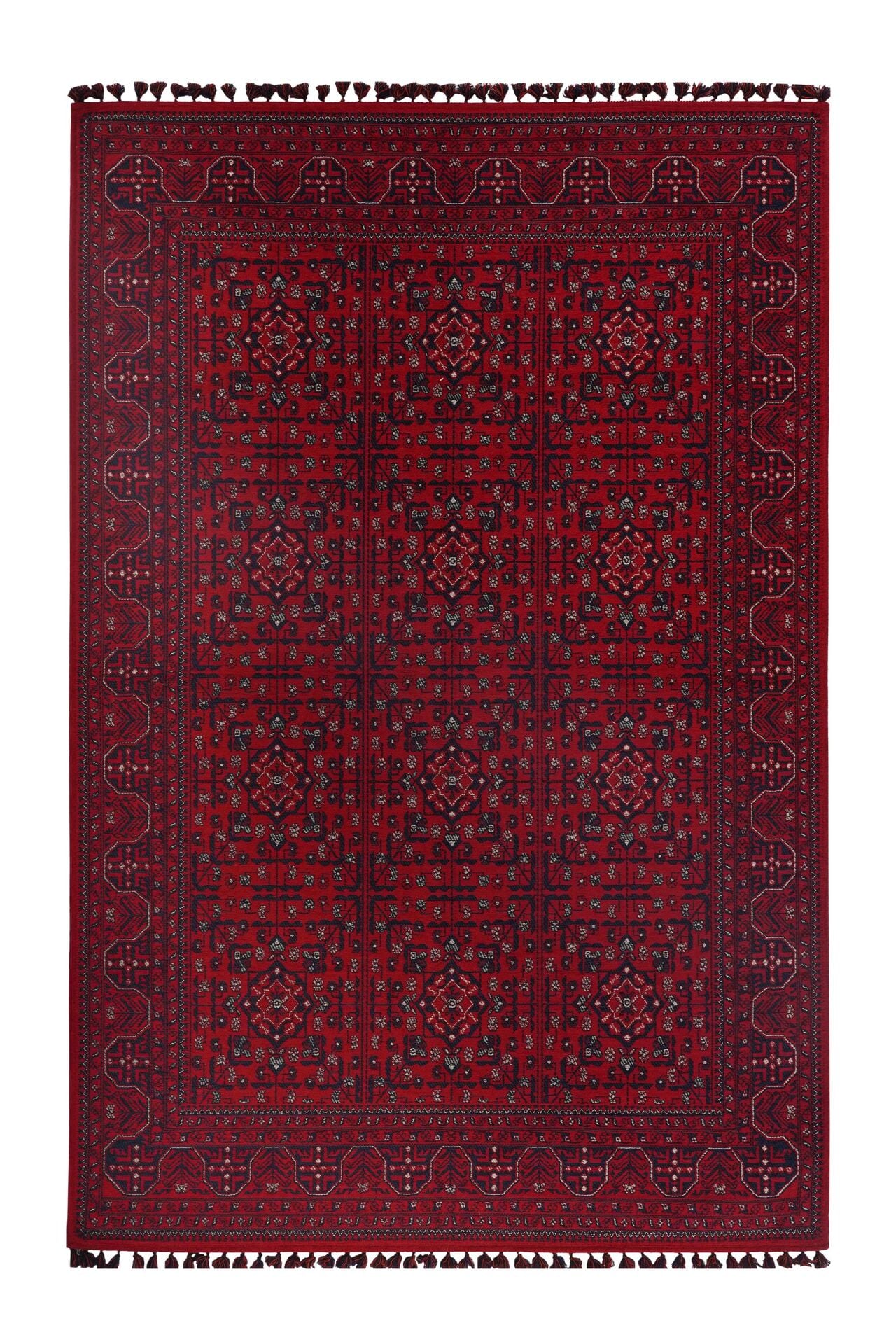 Mira Afgan 8 Kaymaz Tabanlı Yıkanabilir Klasik Kilim